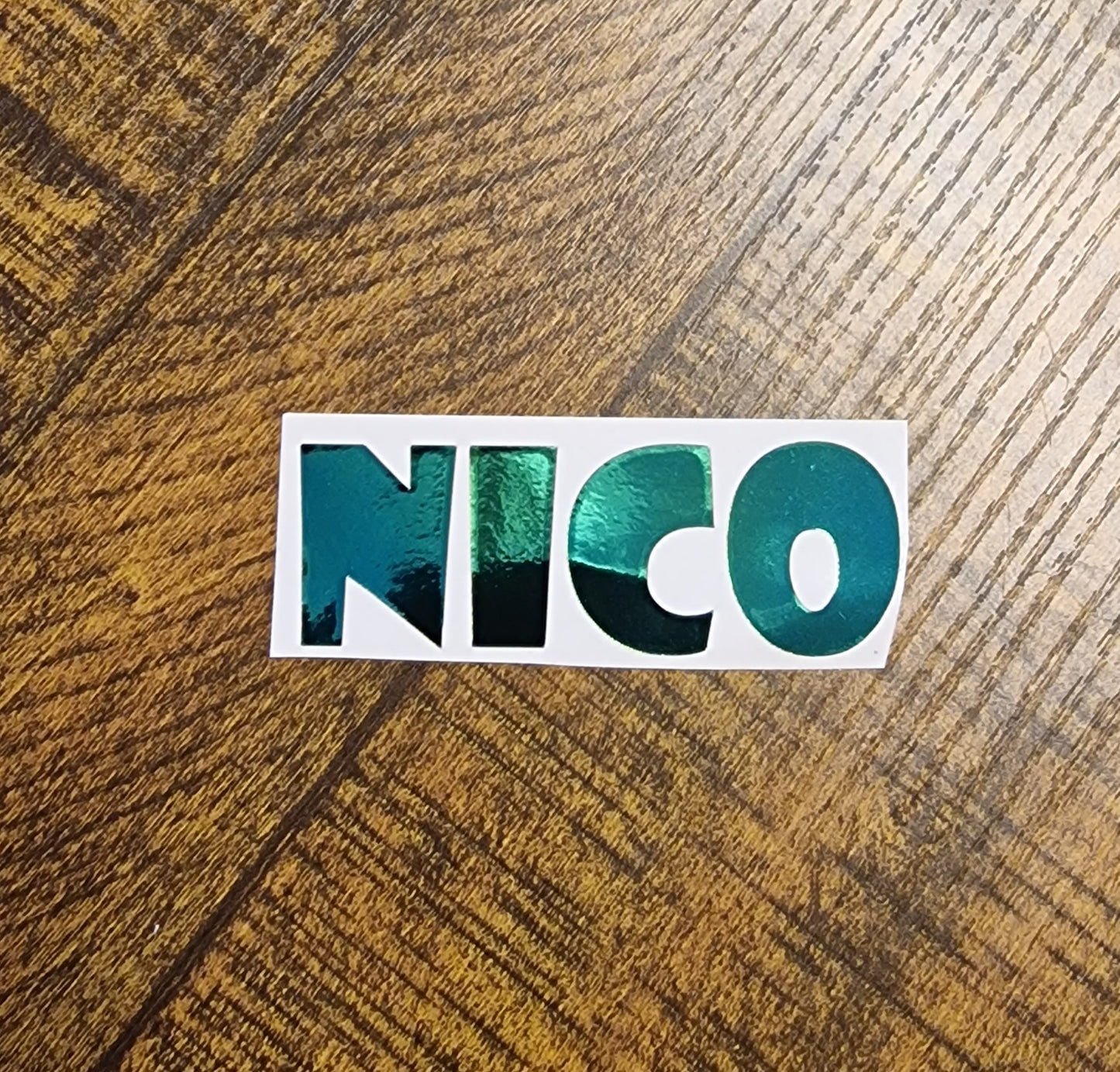 Holographic nameplate plotted - personalized decal for SureFeed® feeder