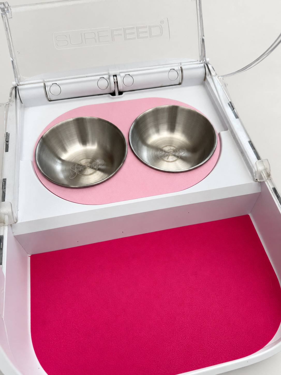 Adapter für zwei Edelstahlnäpfe für SureFeed® Futterautomaten von slofe3d, 3D-Druck, zweite Wahl