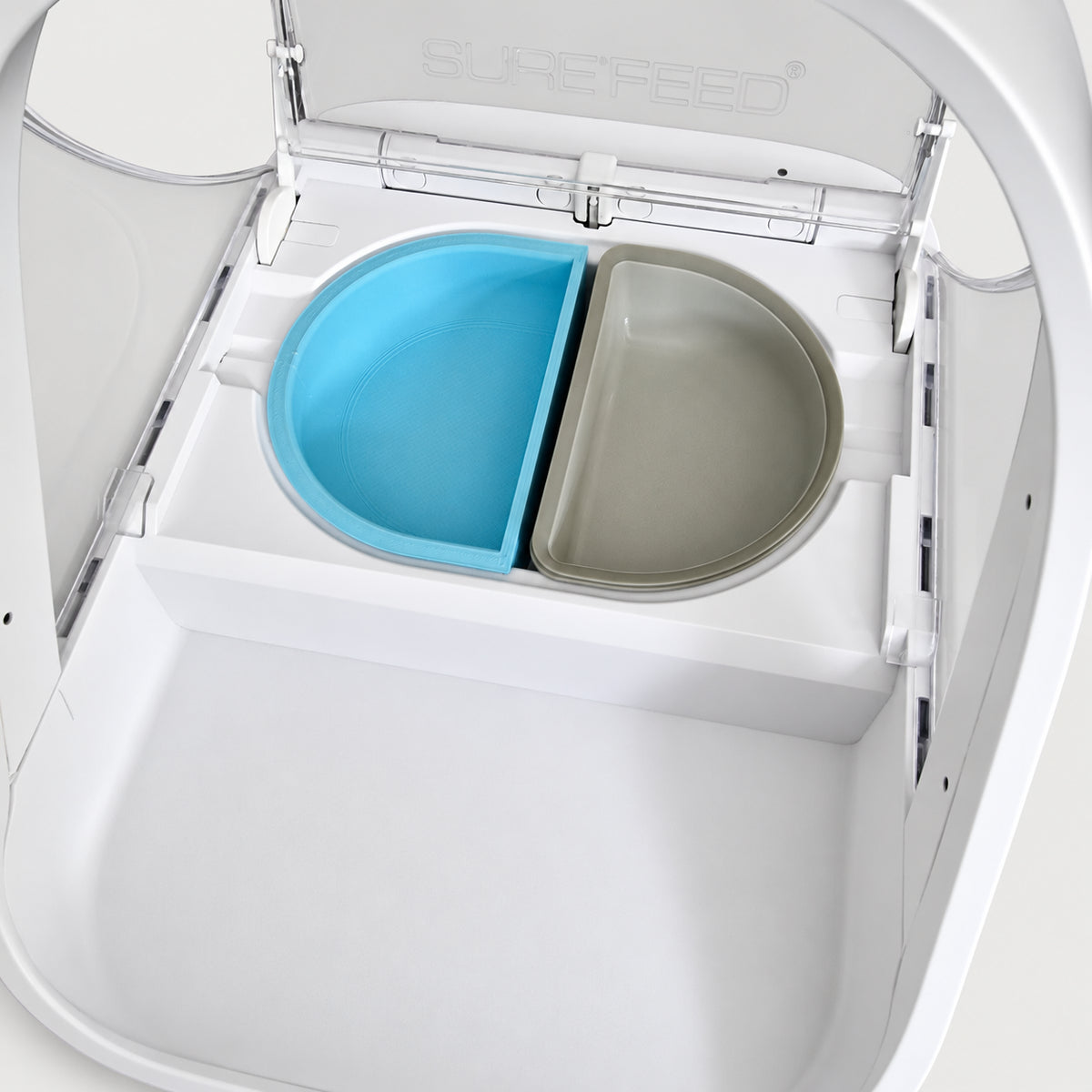 Halbschalen Napf und Slowfeeder für SureFeed® - slofe3d