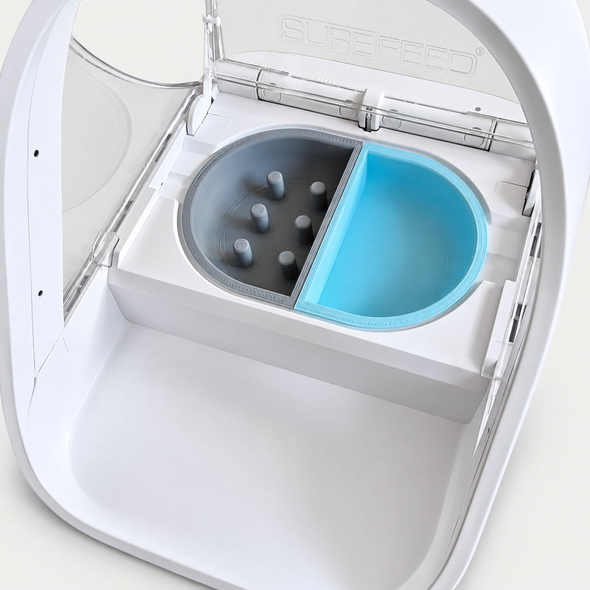 Halbschalen Napf und Slowfeeder für SureFeed® - slofe3d