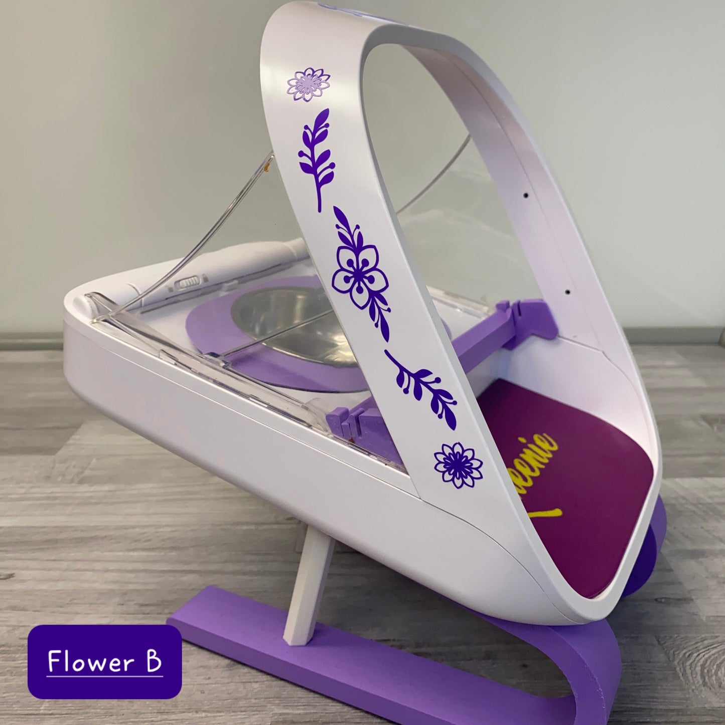 Personalized name tag plotted for SureFeed® automatic feeders