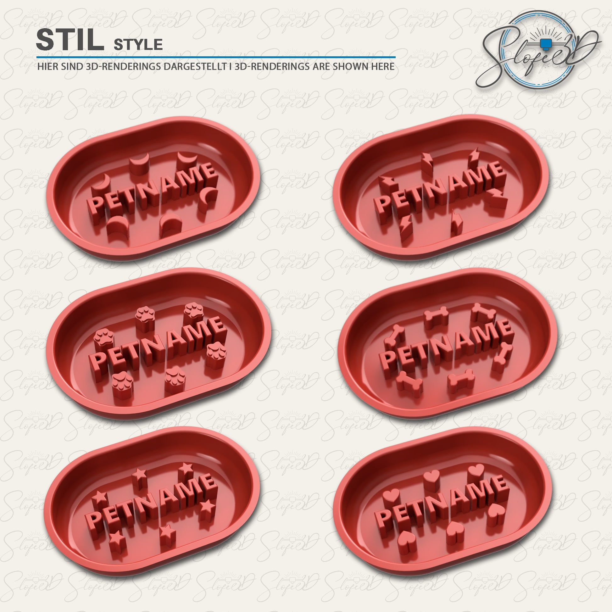 Personalisierter Multicolor Slowfeed Futternapf für SureFeed® Futterautomaten I 3D-Druck - slofe3d
