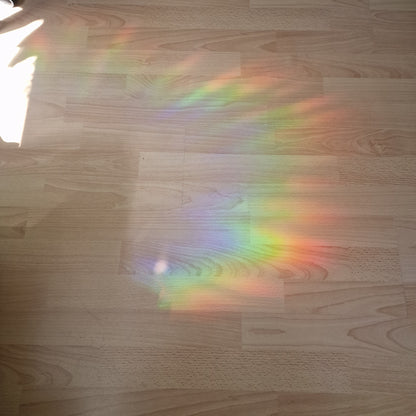 Cat suncatcher window sticker | Reusable rainbow film