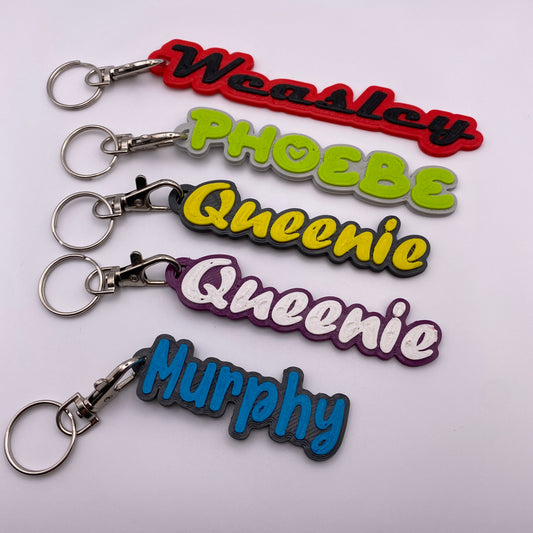 <tc>Customizable keychain made of flexible material I 3D printing</tc>