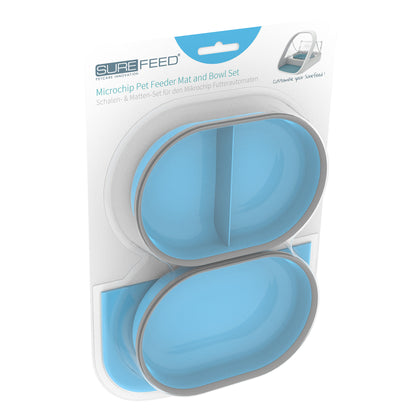 Blaues SureFeed® Schalen- & Matten-Set für Mikrochip-Futterautomaten von slofe3d