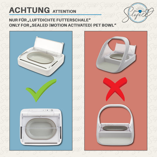 Ständer für SureFeed® luftdichte Futterschale +9cm - slofe3d