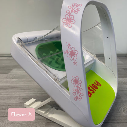 Floral side decals for SureFeed® Microchip Pet Feeder
