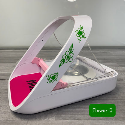 Floral side decals for SureFeed® Microchip Pet Feeder