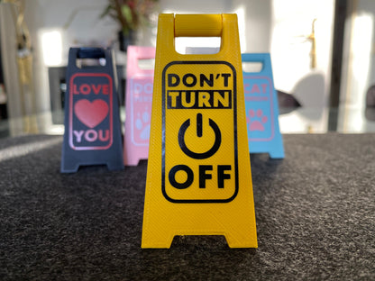 Fully personalised mini A-board sign | 3D-printed – SLOFE3D